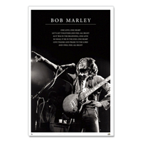 Bob Marley One Love Lyrics Poster 24