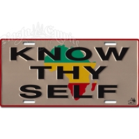 Know Thy Self License Plate
