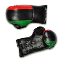 Mini Boxing Gloves - Red, Green & Black