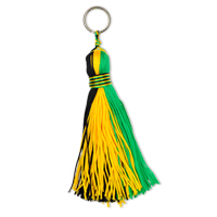 Tassel - Black, Gold & Green - Small