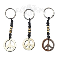 Bone Peace Sign Keychain