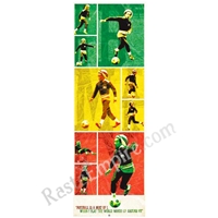 Bob Marley Football Door Poster 62