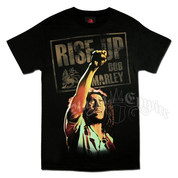 Bob Marley Rise Up Black T-Shirt – Men’s