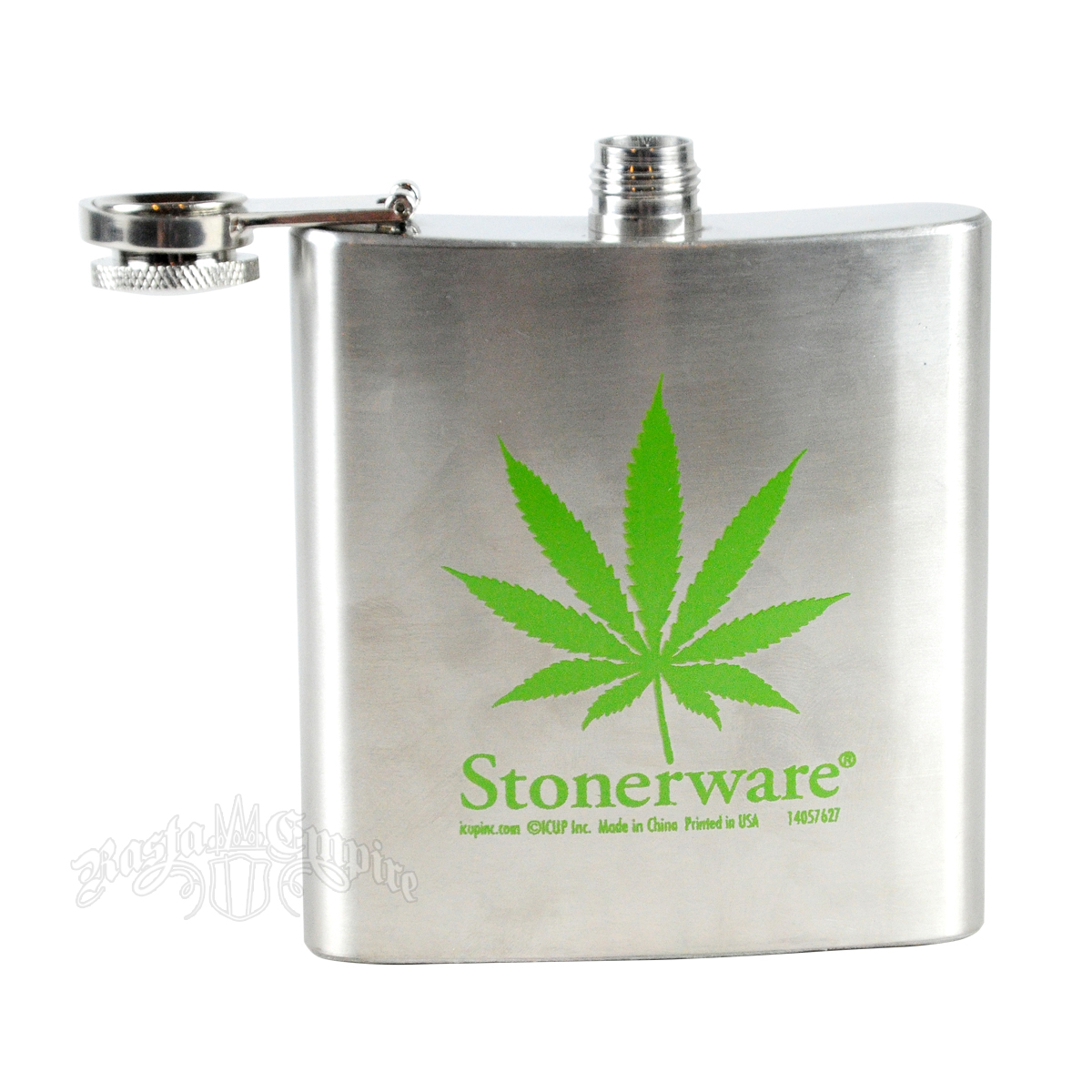 Stonerware Marijuana Leaf Flask