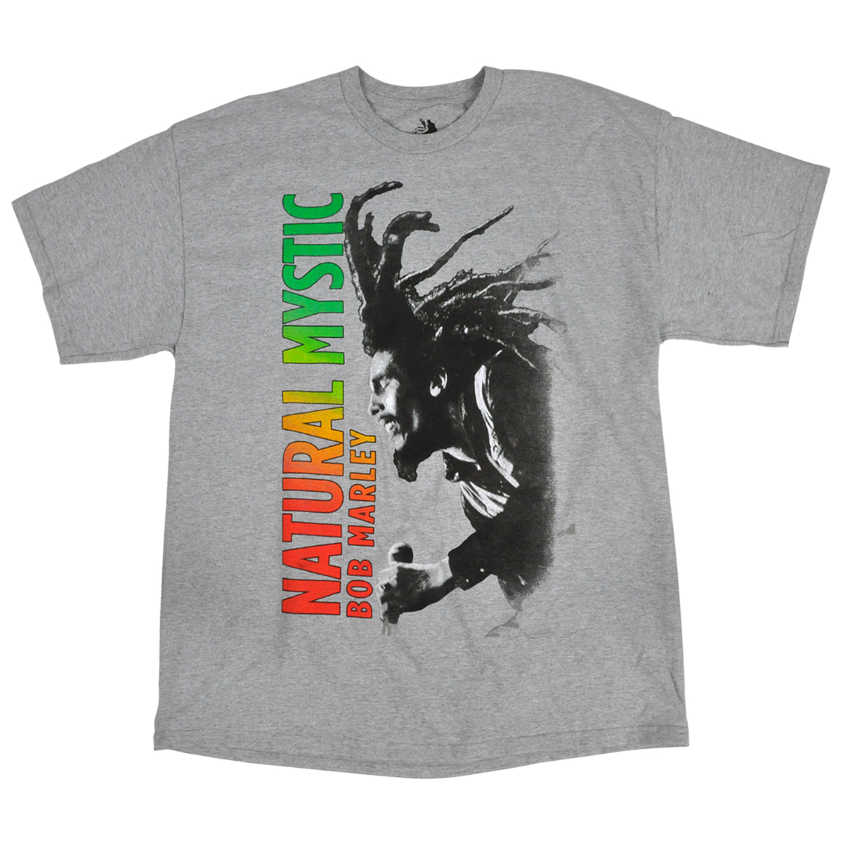 Bob Marley Bob Natural Mystic Heather Grey T-Shirt - Men's 