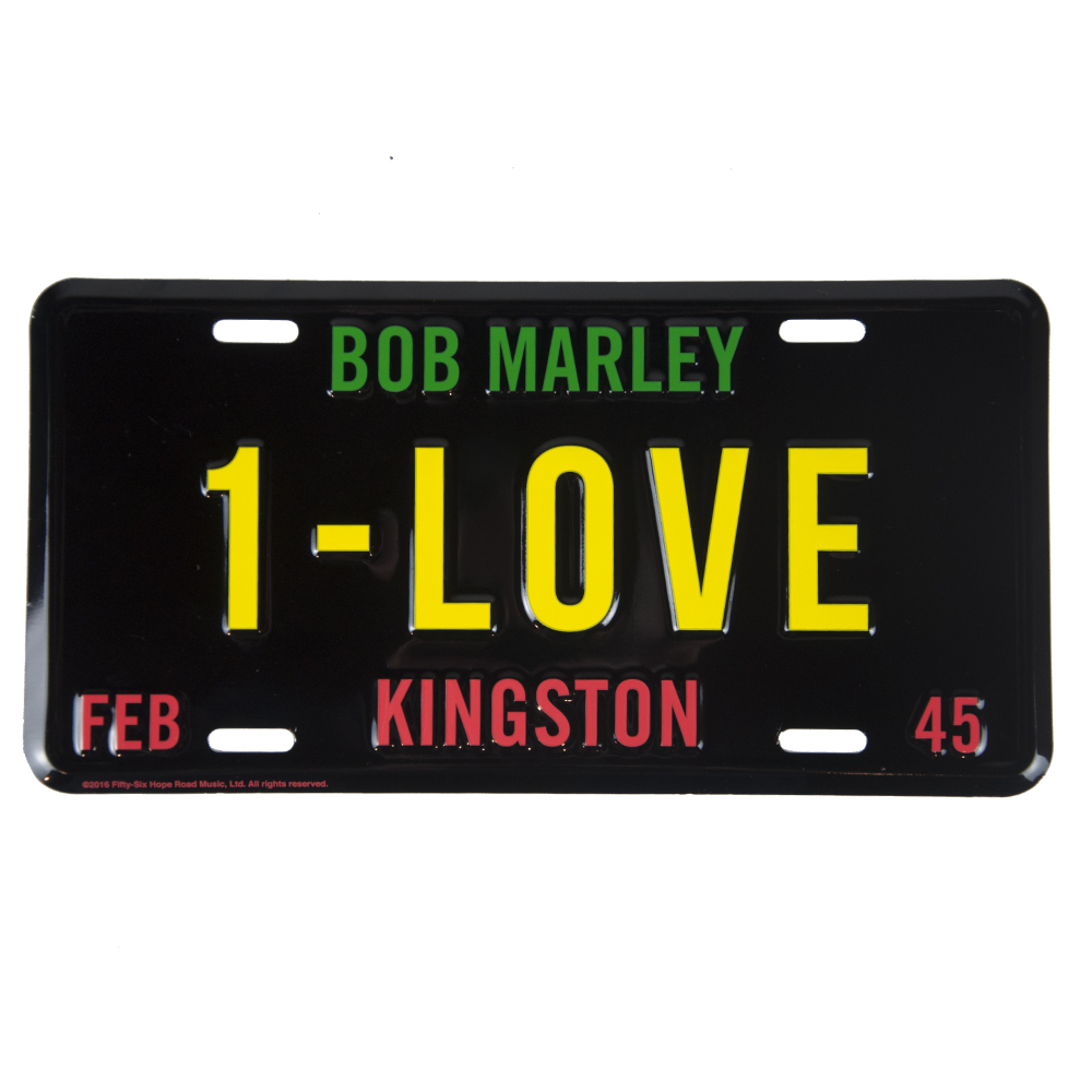 Bob Marley Rasta Reggae And Jamaica Car Accessories Bob Marley 1 Love License Plate