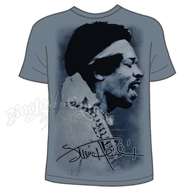 Jimi Hendrix Profile Slate T-Shirt - Men's