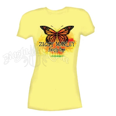 Ziggy Marley Butterly Banana T-Shirt - Women's