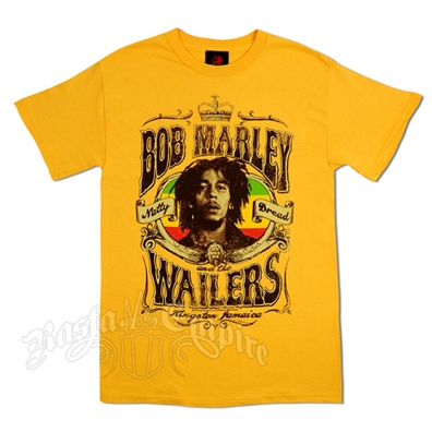 Bob Marley And The Wailers Natty Dread Faded Gold Men's T-Shirt