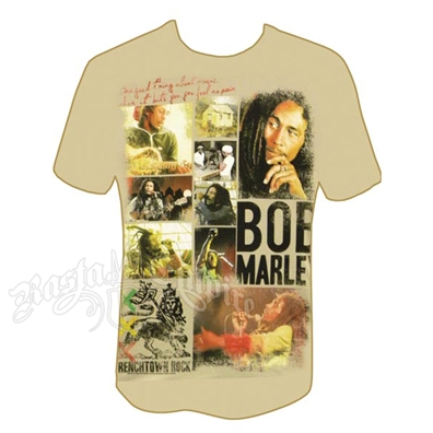 Bob Marley Trenchtown Rock Cream T-Shirt - Men's