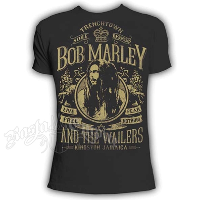 Bob Marley Trenchtown Live Free Smoke T-Shirt - Men's