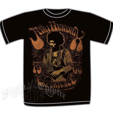 Jimi Hendrix Fillmore Black T-Shirt - Men's