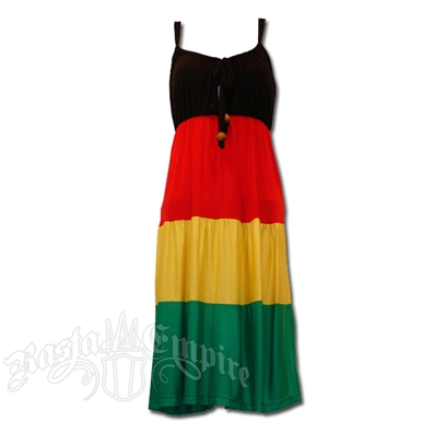 Rasta and Reggae Drawstring Dress