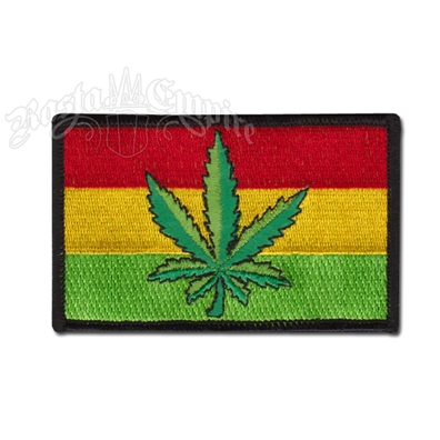 thumbnail image 2 of Bob Marley Rasta Patch – Iron On Or Sew On Embroidered Badge For Jackets & Bags 2 of 5