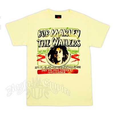 Bob Marley The Wailers Paramount Faded Yellow T-Shirt – Men’s