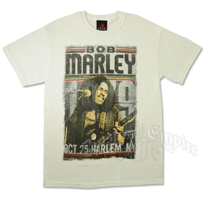 Bob Marley Harlem White T-Shirt – Men’s