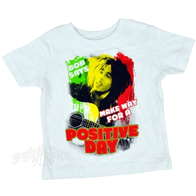 Bob Marley Make Way Positive Day White T-Shirt  - Infant's