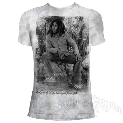 Bob Marley 56 Hope Road Silver T-Shirt - Men's