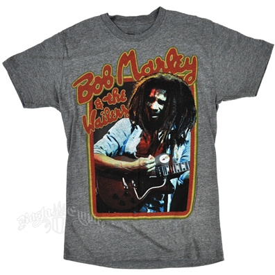 Bob Marley & The Wailers Retro Athletic Heather T-Shirt - Men's