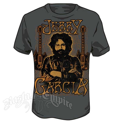 Jerry Garcia Guitars Charcoal T-Shirt - Men's