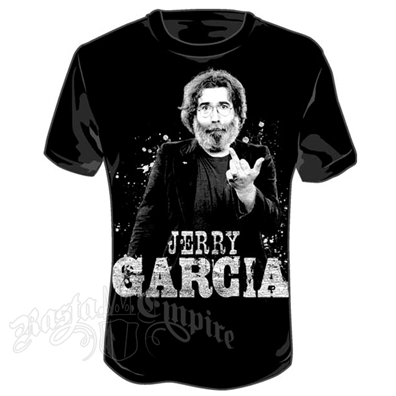 Jerry Garcia Finger Black T-Shirt - Men's