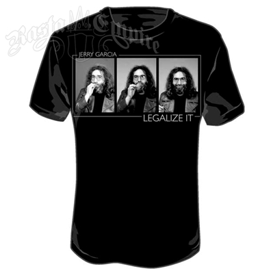Jerry Garcia Legalize It Black T-Shirt - Men's