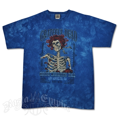 Grateful Dead Shrine Exhibition Hall Blue Tie Dye T-Shirt - Men's