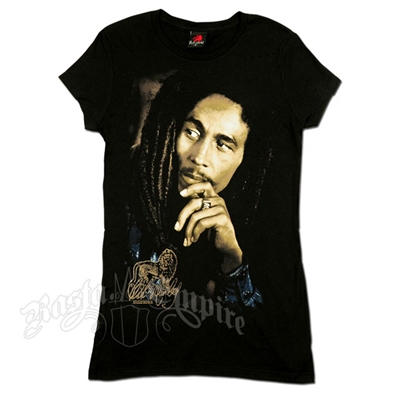 Bob Marley Lion And Legend Black T-Shirt - Women's
