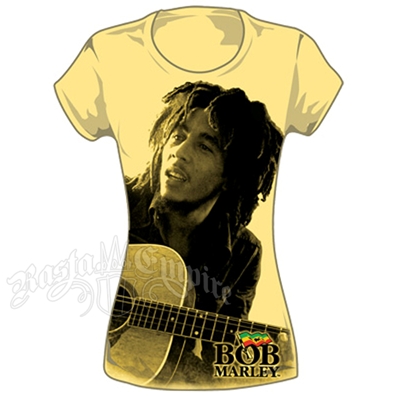 Bob Marley Guitar Banana T-Shirt - Women's
