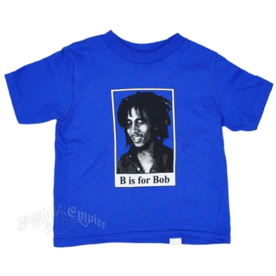 Bob Marley "B" Is For Bob  Royal Blue T-Shirt - Toddler's