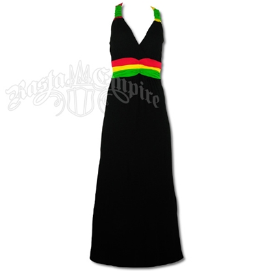 Rasta and Reggae Bungee Straps Long Dress