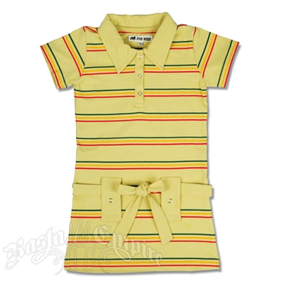 Dub Wise Little Girls Rasta Polo Dress