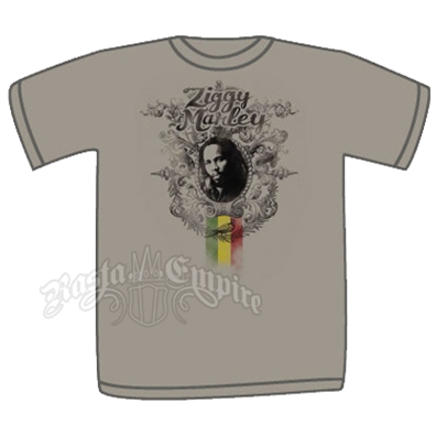 Ziggy Marley Peaceful Gray T-Shirt - Men's