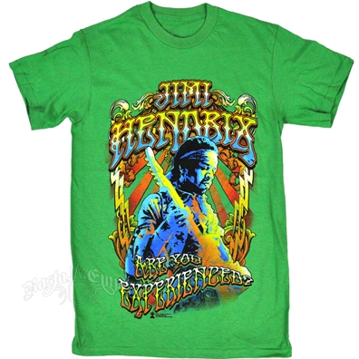 Jimi Hendrix Are You Experienced Grass Green T-Shirt – Men’s