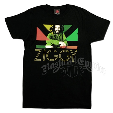Ziggy Marley Rasta Wild & Free Black T-Shirt - Men's