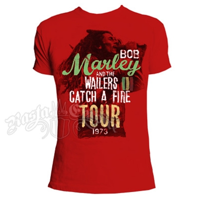 Bob Marley CAF Tour Red T-Shirt - Men's