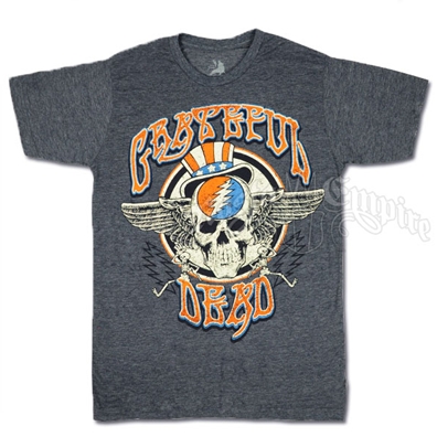 Grateful Dead Wings Navy Heather T-Shirt - Men's