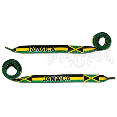 Jamaican Flag Shoelaces - Thick
