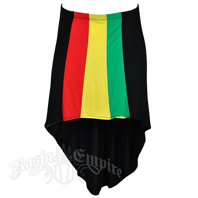 Rasta and Reggae High/Low Skirt