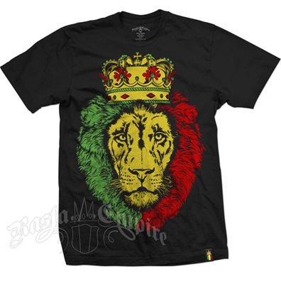 RastaEmpire Crowned Lion Black T-Shirt – Men’s