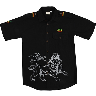 rasta button down shirts