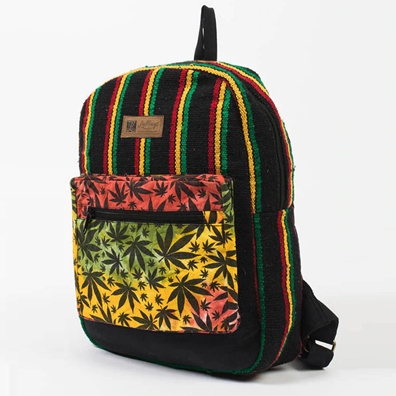Rasta and Reggae Marijuana Leaf Backpack