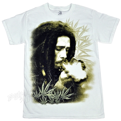 Bob Marley Herb White T-Shirt - Men's