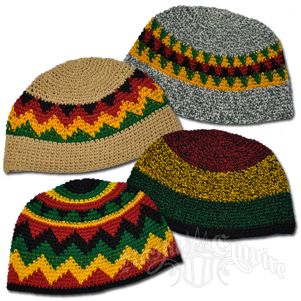 Man/'s wool cap multicolored cap unisex cap Rasta cap crochet cap