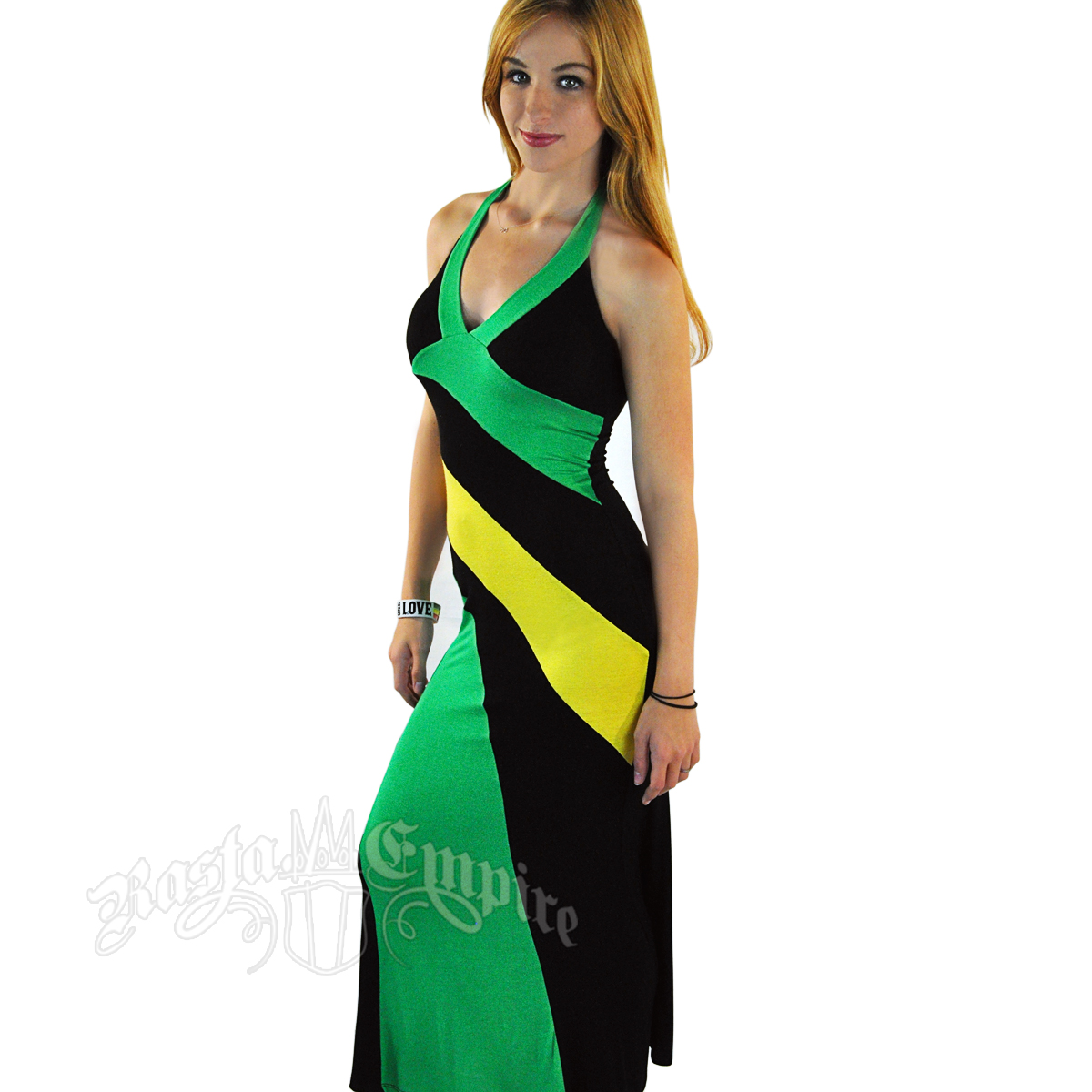 Jamaican Long Halter Dress