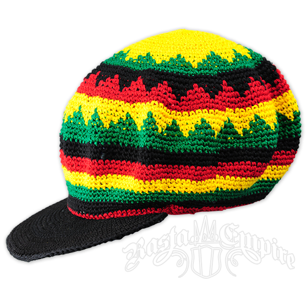 Rasta Crochet Applejack Hat