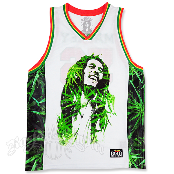 Bob Marley Leaves Basketball Jersey - Men's