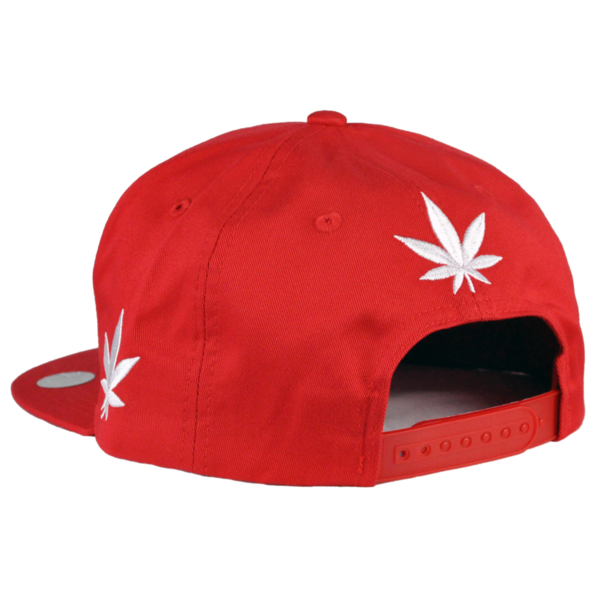 420 Pot Leaf Hat Red
