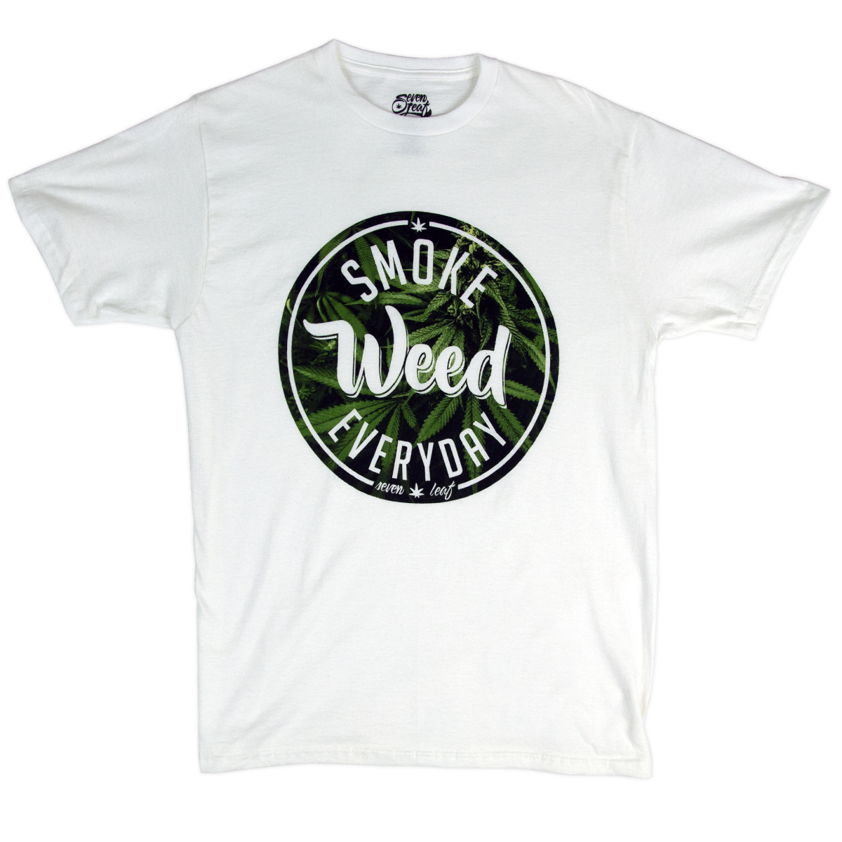 Leaf Smoke Weed White T-Shirt – Men's