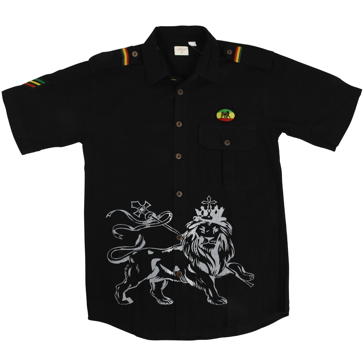 rasta button down shirts